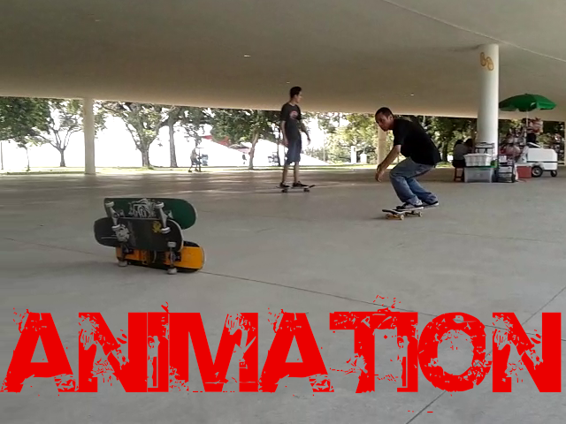 Skateboard animation