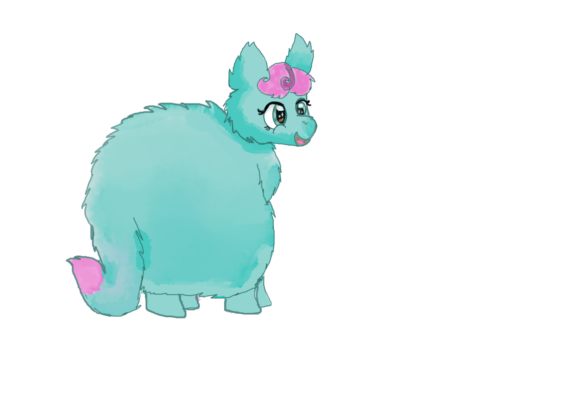 My MLP OC Silver Pen Drawn in Fluffle Puff