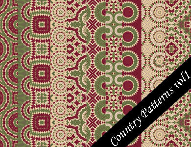 Country Seamless Pattern Set 1