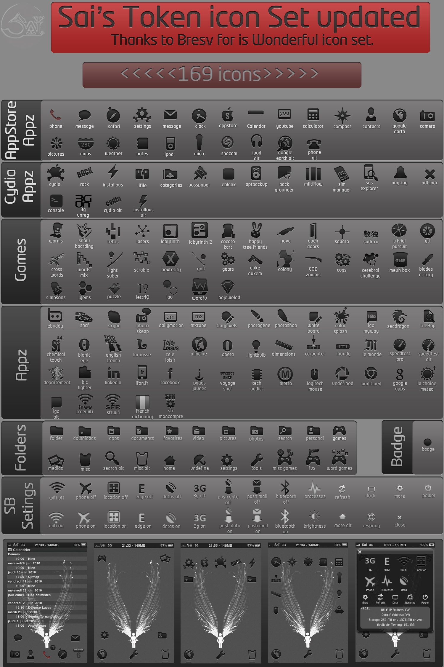 Sai's Token icon set updated