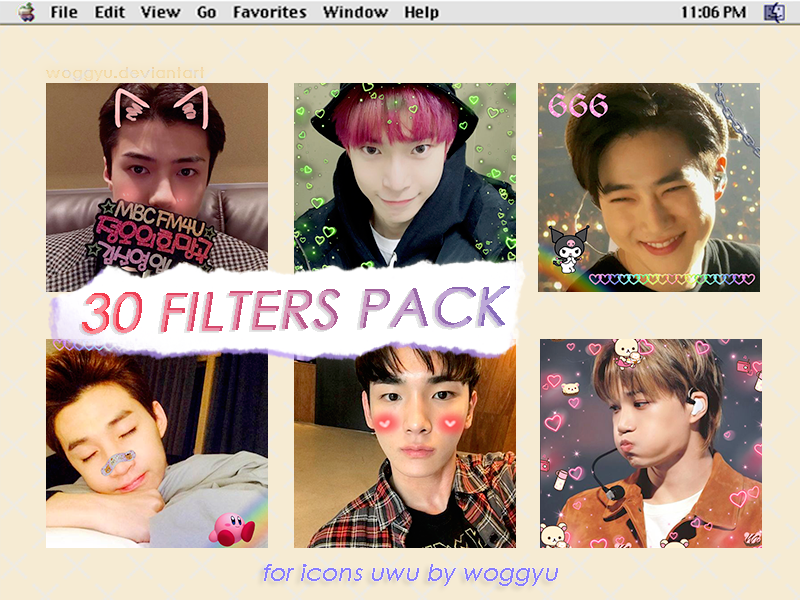 30 CUTE FILTERS PACK. by woggyu on DeviantArt