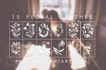 {15 Floral Brushes}