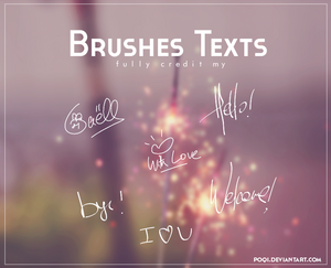 {Brushes Texts}