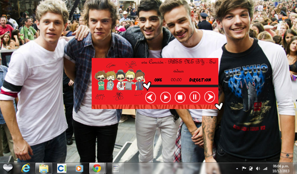 Reproductor One direction by MicaDirctioner on DeviantArt