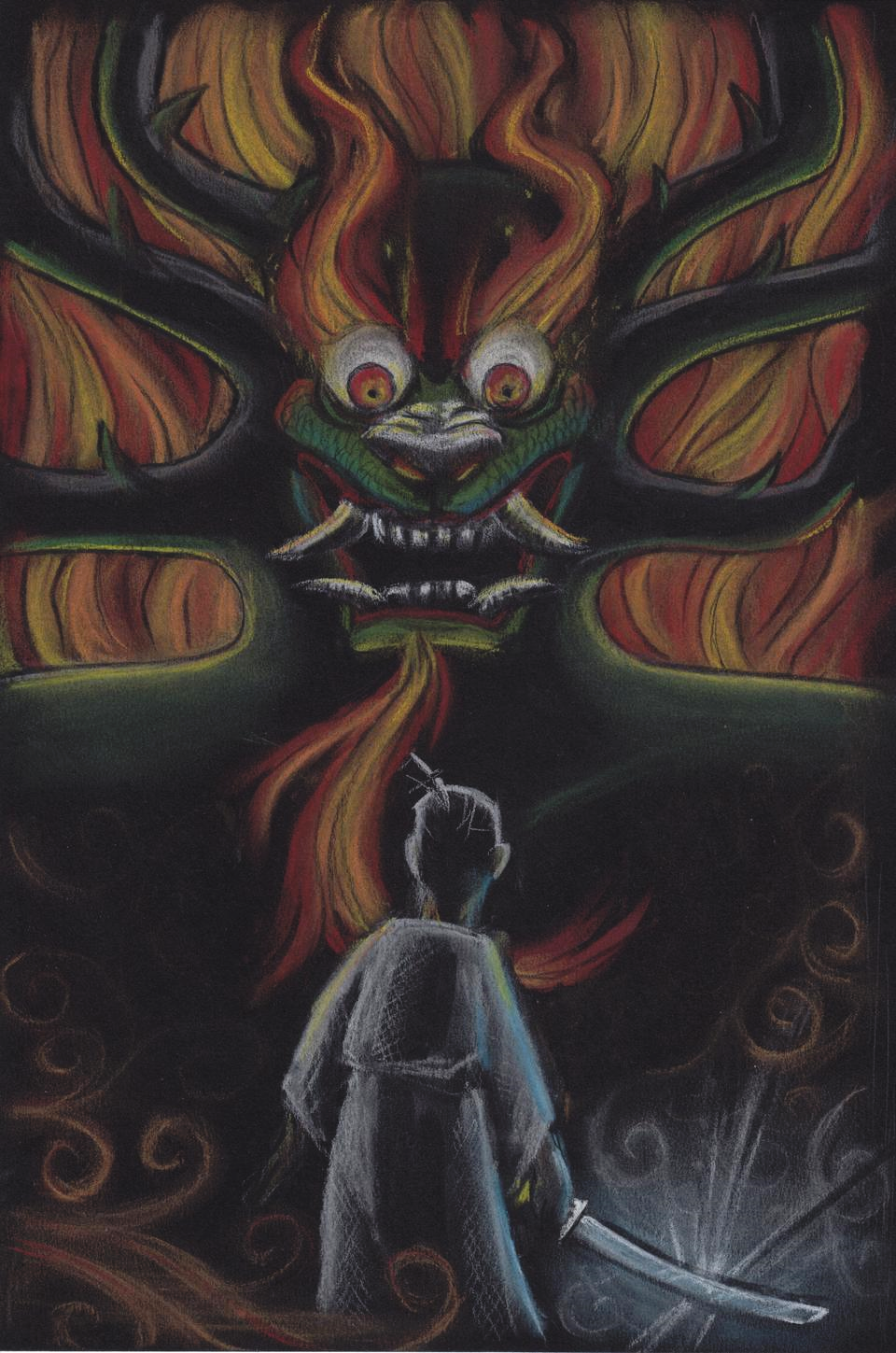 Aku and Samurai Jack by EerieDragon on DeviantArt