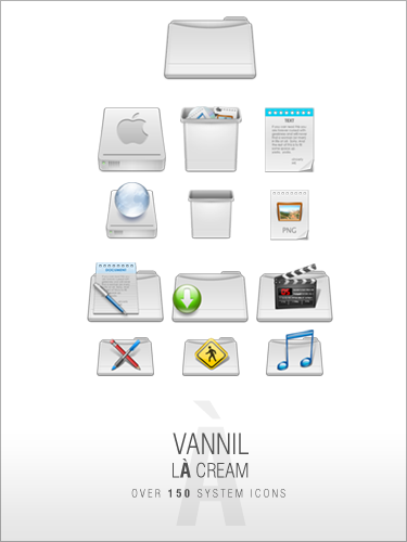 VannillA Cream Icon Set