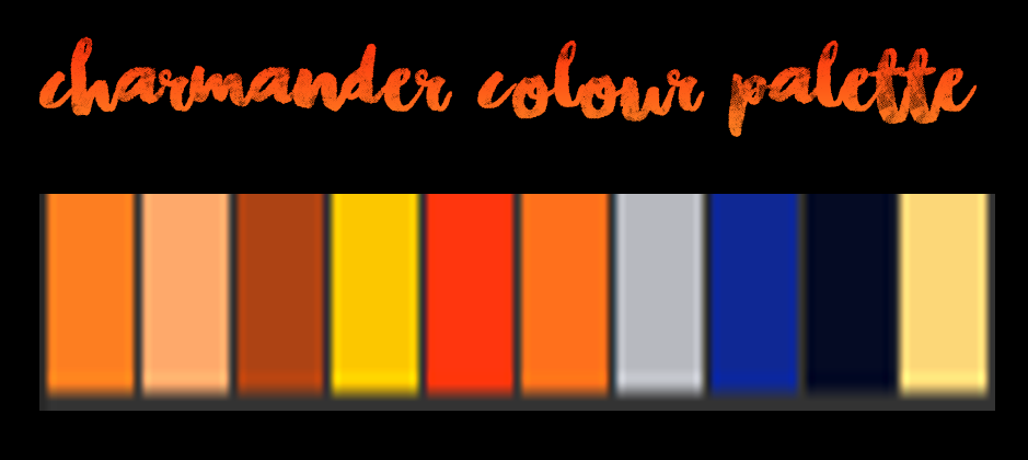 Charmander Colour Palette by MortiferousEdits on DeviantArt