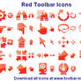 Red Toolbar Icon Set