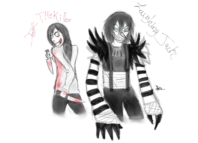 Jeff the killer and Laughing jack by pbo-artistica on DeviantArt