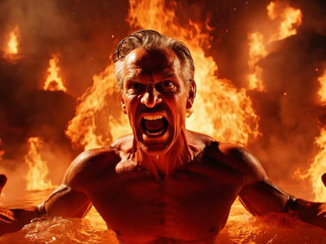 The demon Belial Gets Punished at the Lake of Fire