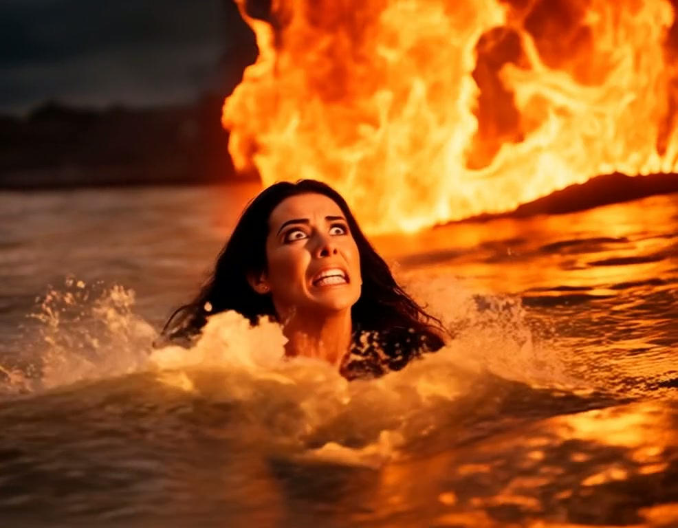 The demoness Naamah: Punished in the Lake of Fire