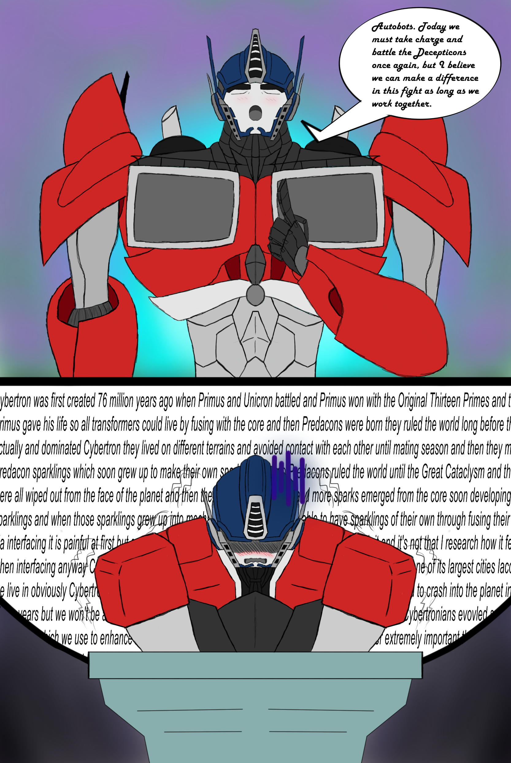 SPEECHES--Optimus Prime vs. Orion Pax by Ayyy-Imma-Ninja on DeviantArt