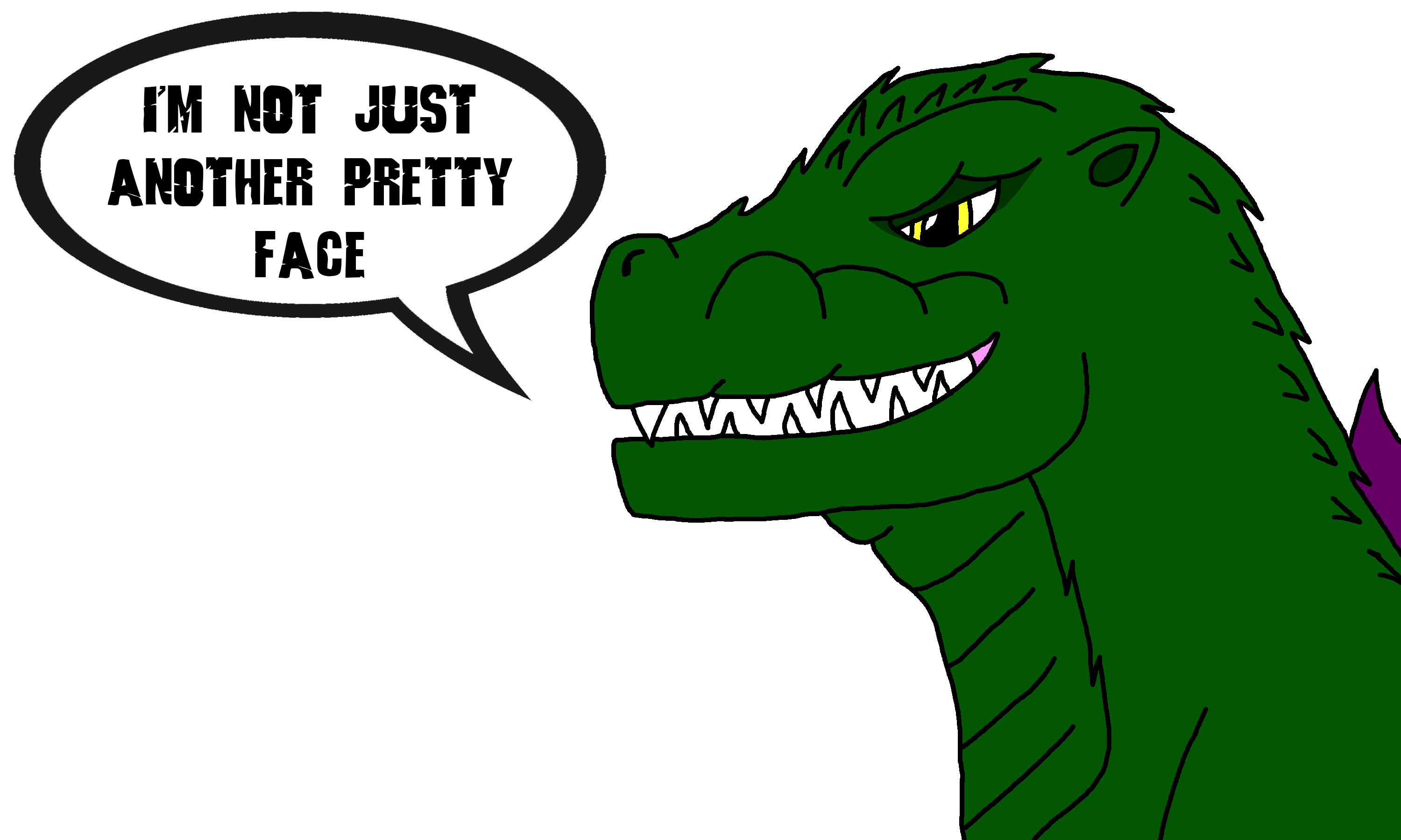Not Another Pretty Face by Retrozilla1999Reborn on DeviantArt