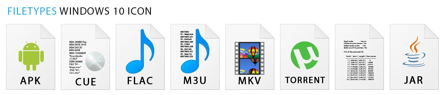 Windows 10 Filetypes