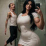 8 ft woman has own toy 