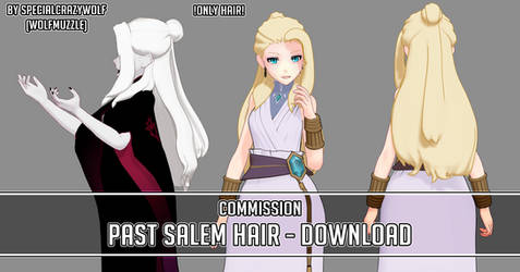 MMD COMMISSION Salem Outfits + Past Hair DL only