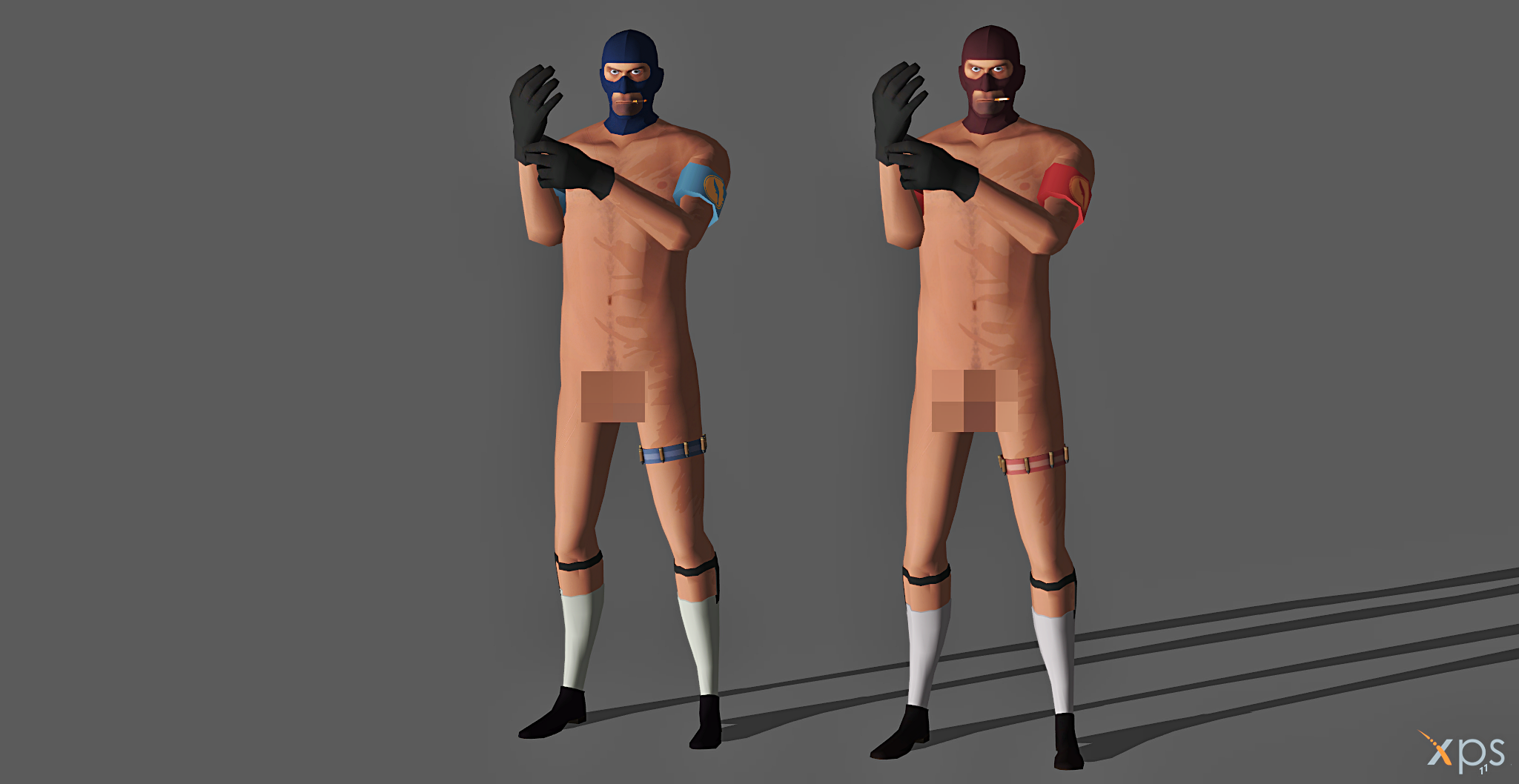 XPS} Team Fortress 2 - Nude Spy by MyllaDinX on DeviantArt