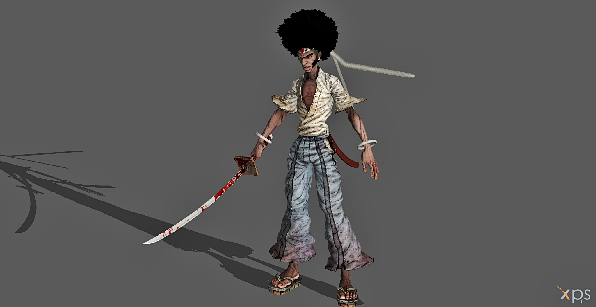 XPS} Afro Samurai by MyllaDinX on DeviantArt