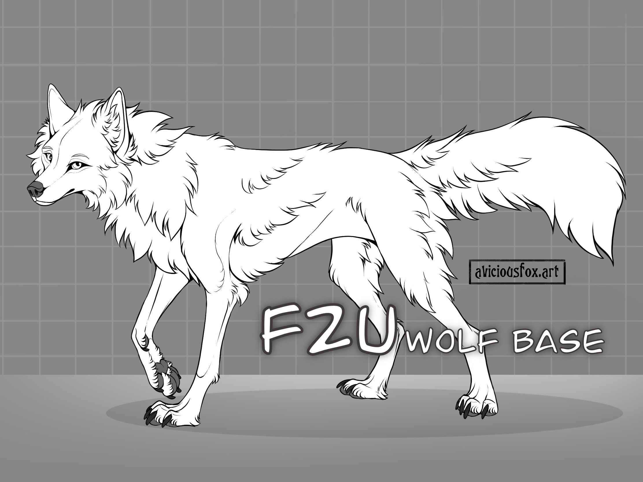 F2U Free Wolf Base by AviciousFox on DeviantArt