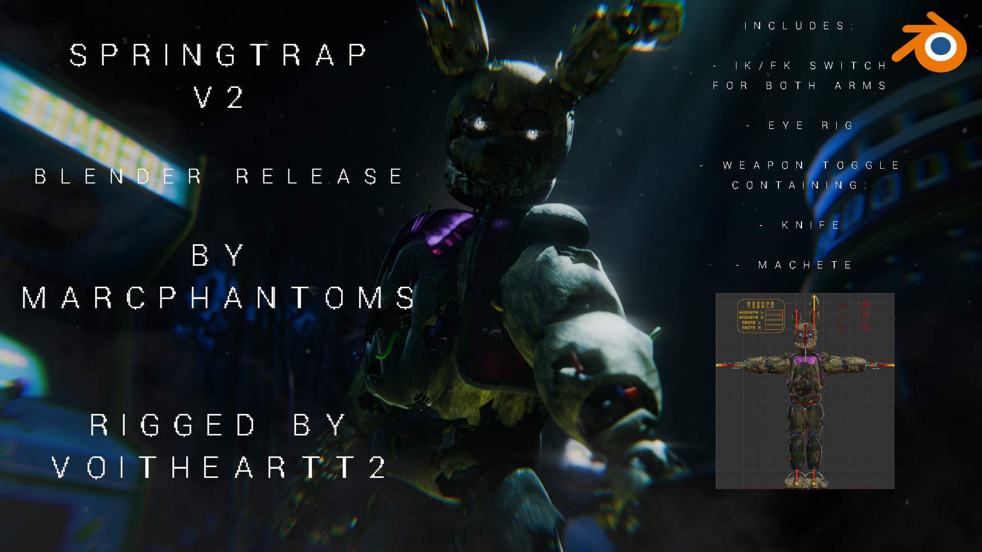 SpringtrapV2 by MarcPhantoms on DeviantArt