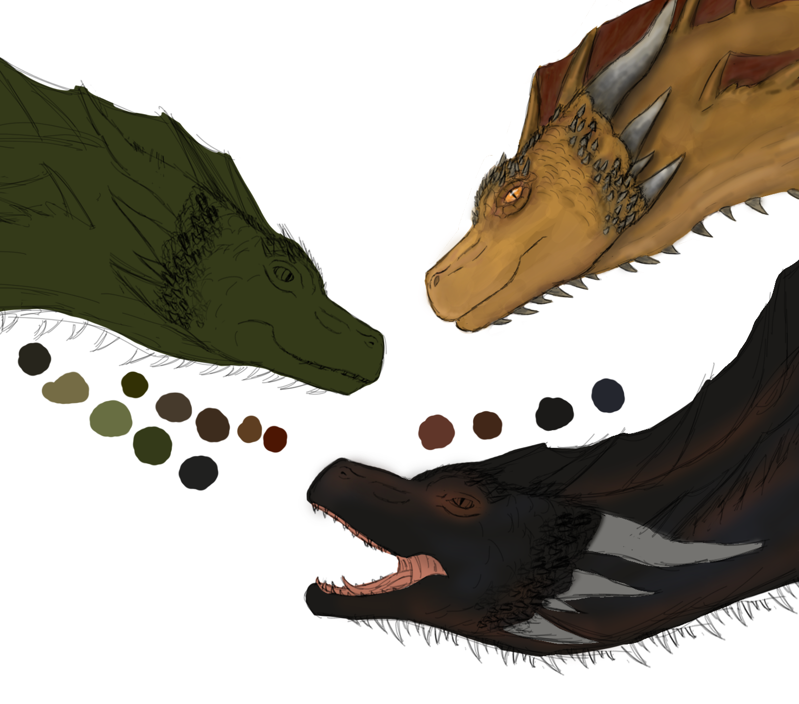 (WIP GoT) The Three Dragons by DragonFan656 on DeviantArt