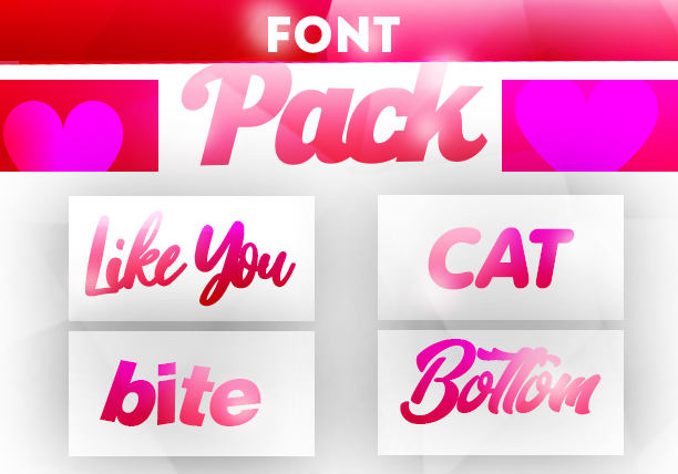 [RENDERS] FONTS PACK by Aleledac on DeviantArt