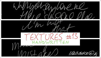 Textures 13: Handwritten