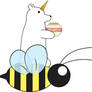 Unicorn Bear riding a Bee