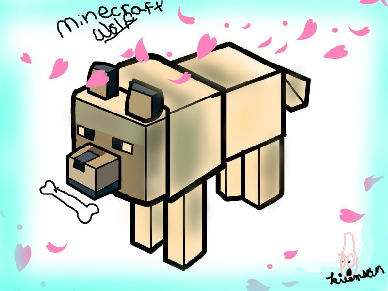 Minecraft Wolf by kilomsan on DeviantArt