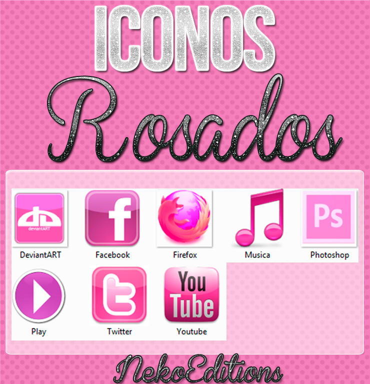 Iconos Rosa by NekoEditions on DeviantArt