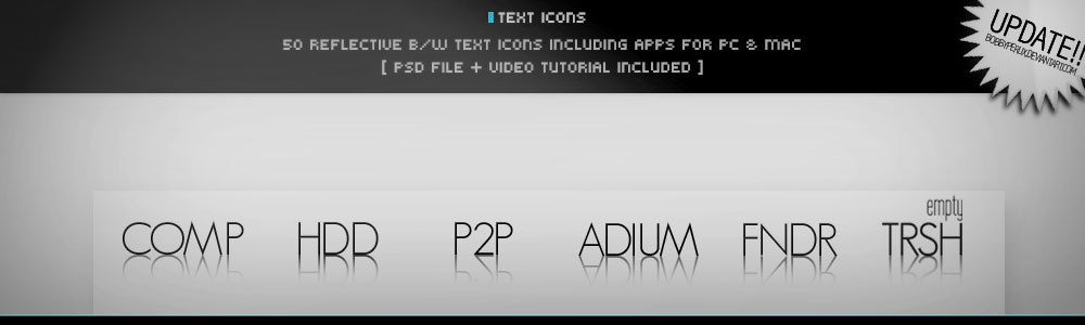 Text Icons Updated by Bobbyperux