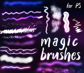 Free magic glow brushes for photoshop