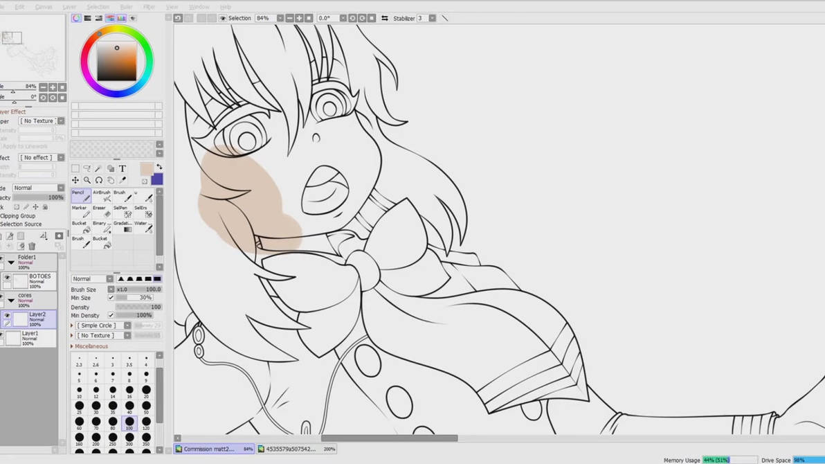 Anime Girl Speed Painting by pong-art on DeviantArt