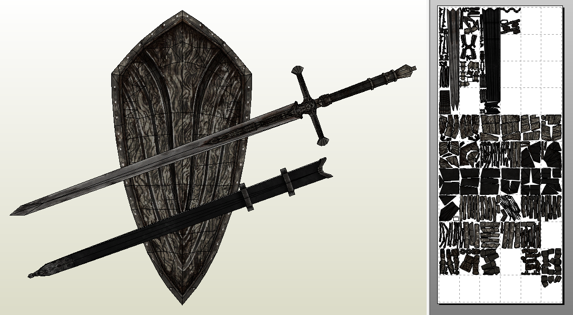 Silver Knight Straight Sword Shield Pdo Pdf By Eutytoalba On Deviantart