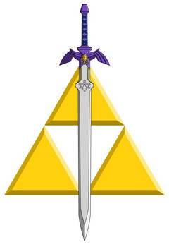 the Master Sword with Triforce