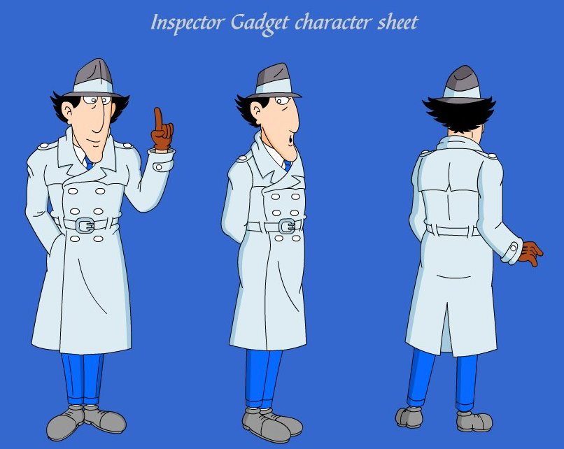inspector gadget model sheet 2
