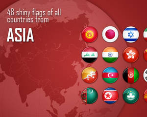 Flag Icons - Asia