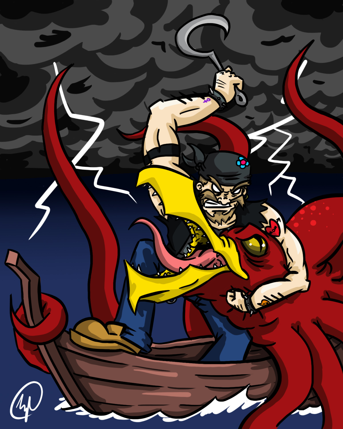 Cousin Paul vs. The Kraken