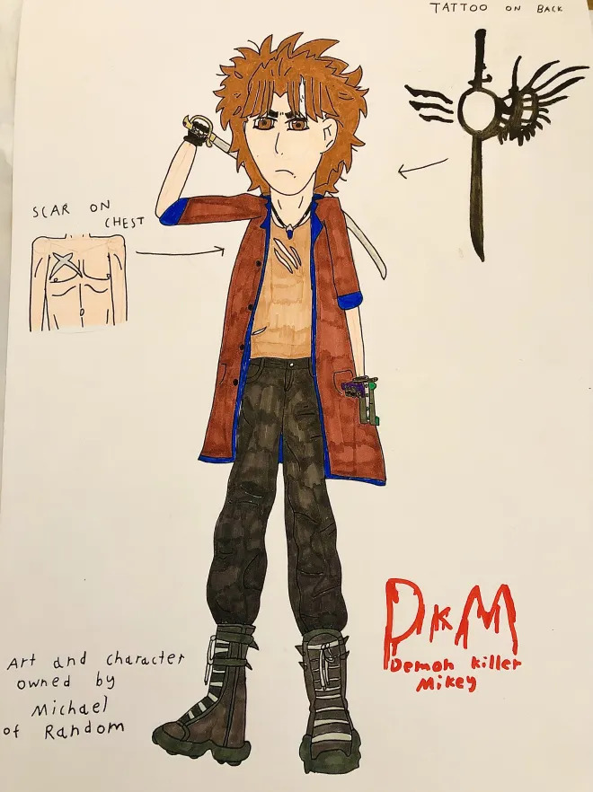 DkM - Demon Killer Mikey (My edgesona + Bio)