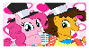 Pinkie X Cheese Stamp