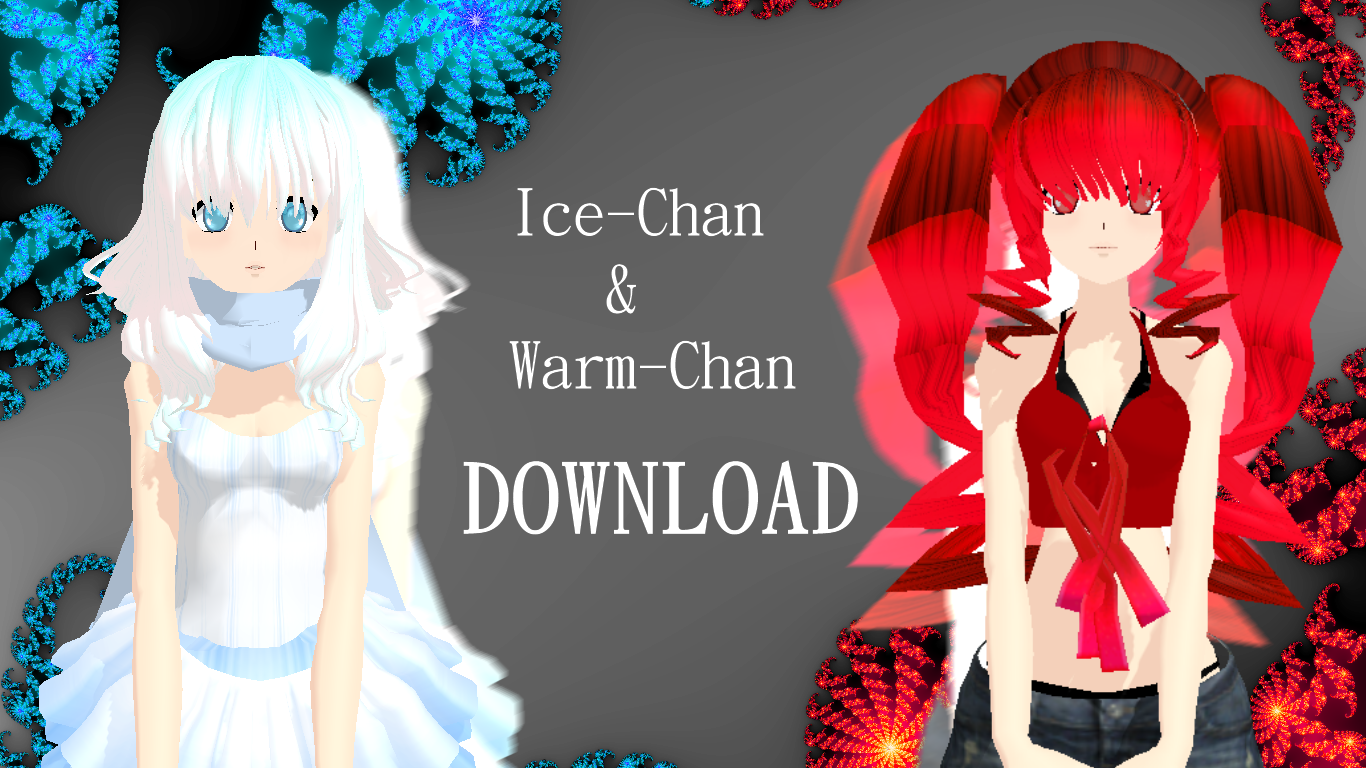 .MMD. Ice-Chan + Warm-Chan DL