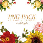 PNG PACK OO1 + FLOWERS