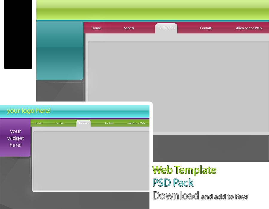 Web Template PSD Pack