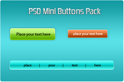 PSD Mini Buttons Pack for Web