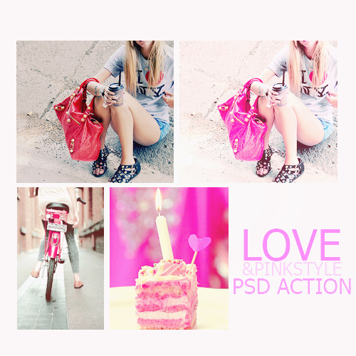 love pink style psd