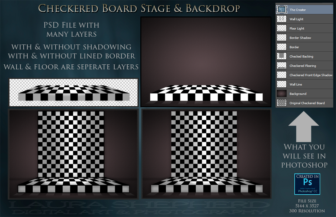 Checkered Board Stage by LauraShepherd