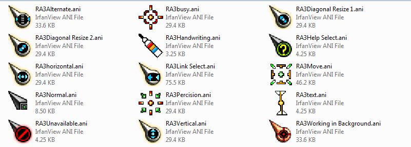 Red Alert 3 Cursors