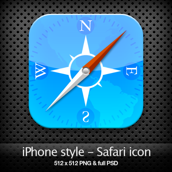 Iphone Style Safari Icon By Yaromanzarek On Deviantart