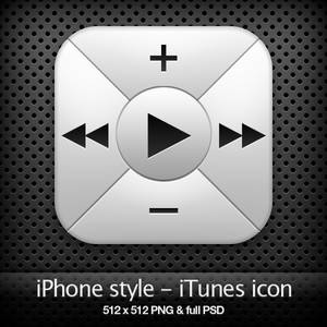 iPhone style - iTunes icon