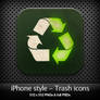 iPhone style - Trash icons